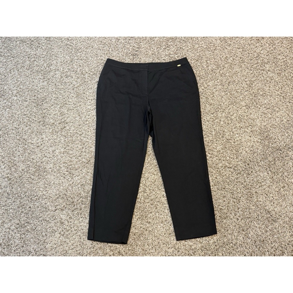 St. John Sport by Marie Black Women's Size 14 Trouser Pants Classic Fit